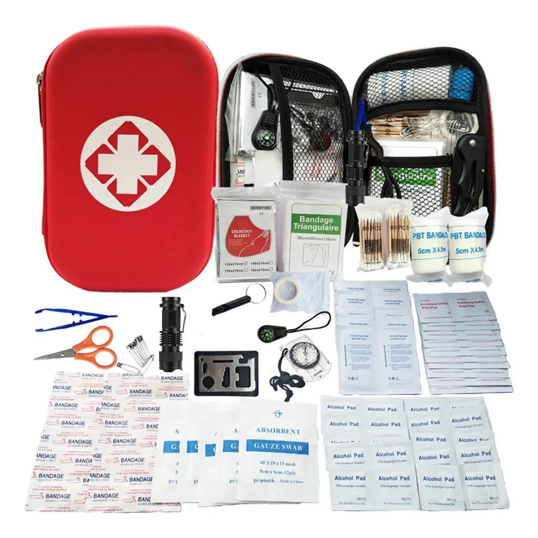 Botiquín de Primeros Auxilios Completo | Maleta Resistente para Hogar y Auto