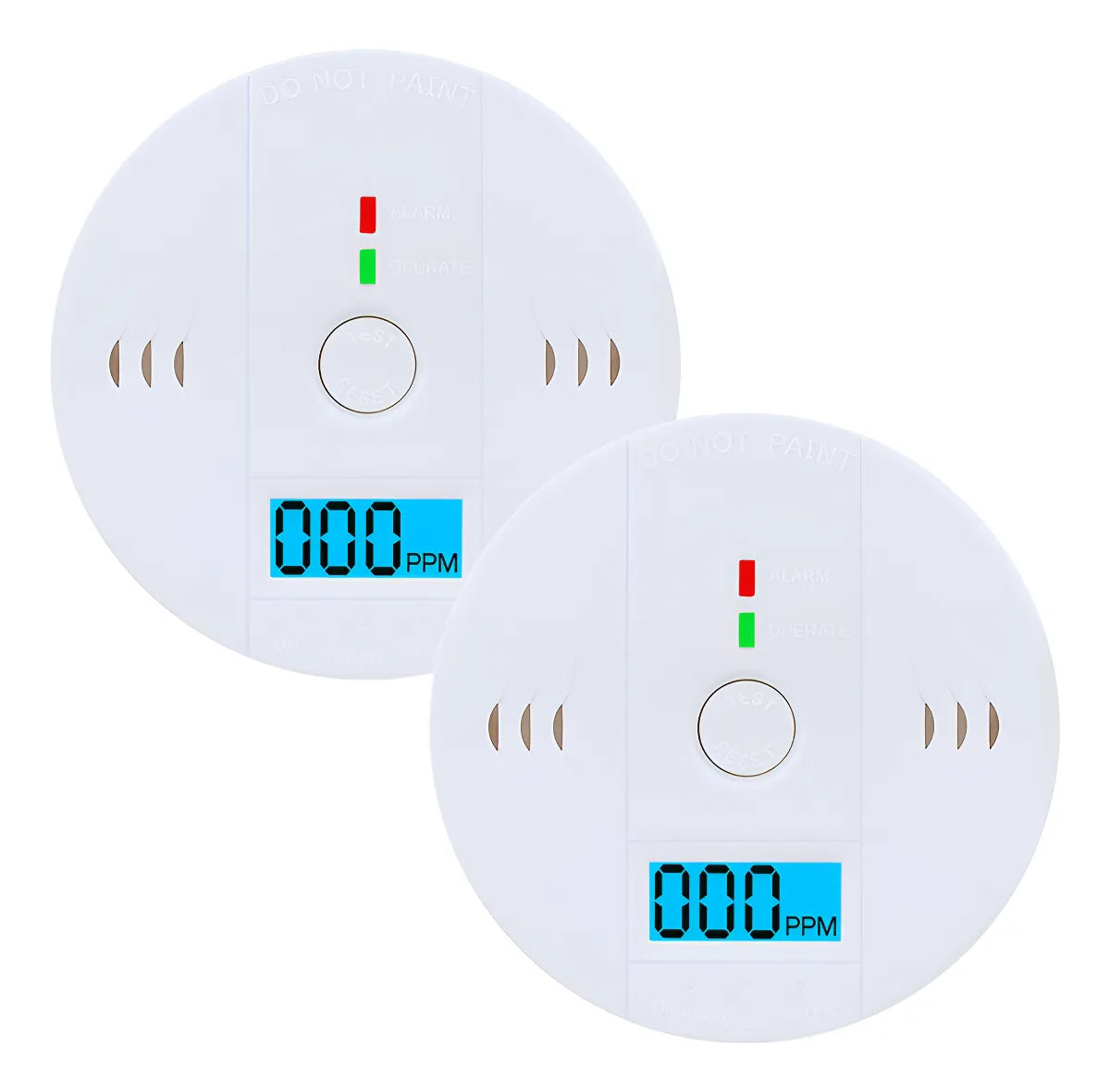 Detector de Monóxido de Carbono Digital – Pack x2